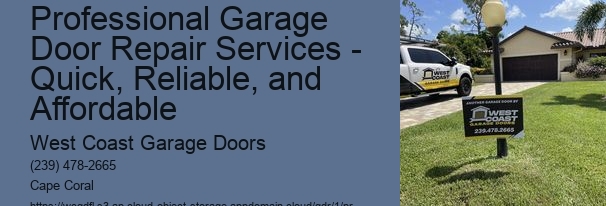 Choosing the Right Garage Repair Company